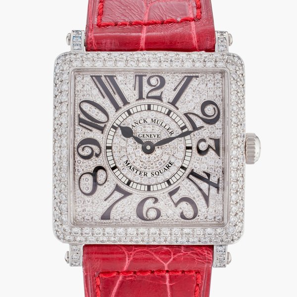 Franck Muller Reference 6002 L QZ V D CD Master Square | A stainless steel and diamond-set wristwatch, Circa 2008