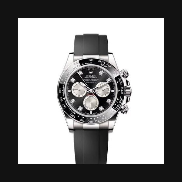 Rolex Rolex DaytonaNEW 2026 Black Diamond Dial Black Rubber Oysterflex Bracelet