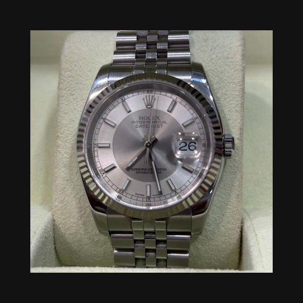 Rolex Datejust36 Silver “Tuxedo” Dial on Jubilee Bracelet 116234