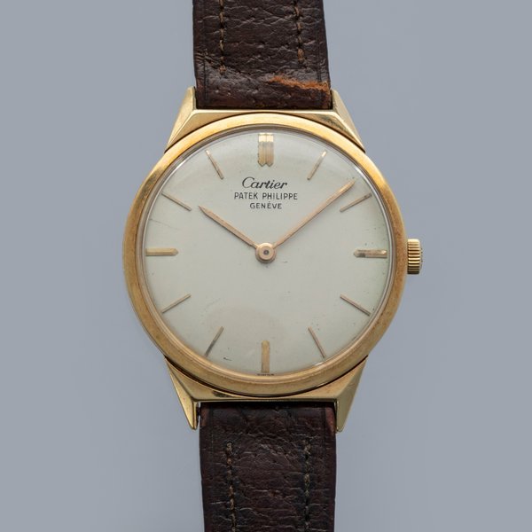 Patek Philippe Patek Philippe Hooded Lug Calatrava 2568 18k YG Retailed by Cartier 