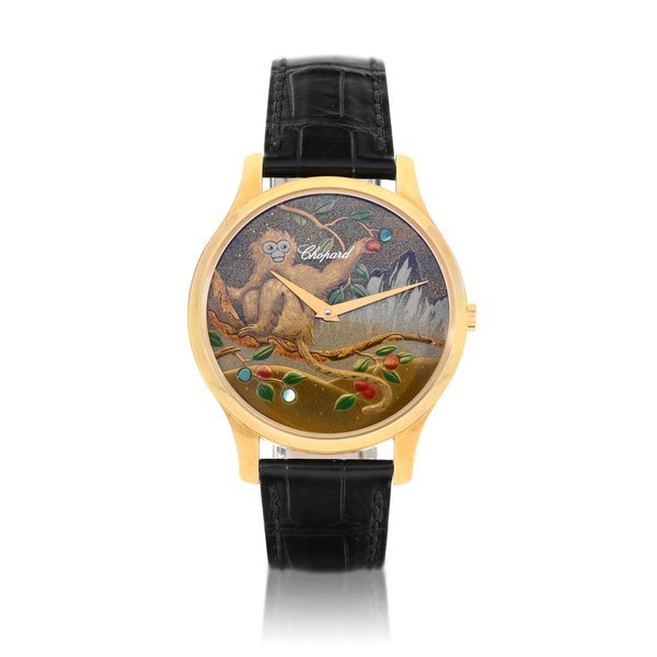 Chopard Chopard | L.U.C. XP Urushi, Reference 1902, A limited edition pink gold wristwatch with Japanese lacquered dial, Made to commemorate the year of the monkey, Circa 2016 |  蕭邦 | L.U.C. XP Urushi 型號1902   限量版粉紅金腕錶，備日式漆器錶盤，為紀念猴年而製，約2016年製 · 1902