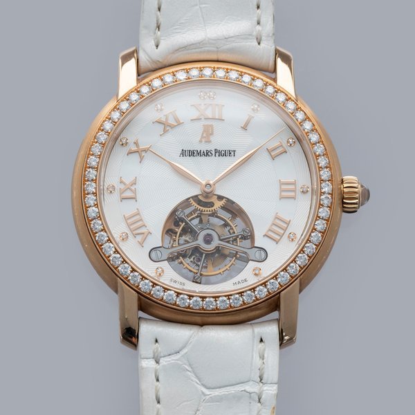 Audemars Piguet Audemars Piguet Jules Audemars Tourbillon 26084OR.ZZ.D016CR.01 Diamond Bezel MOP Dial 18k RG