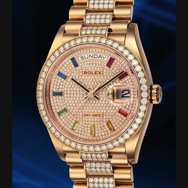 Rolex Rolex Ref. 128345RBR Day-Date “Rainbow” · 128345RBR