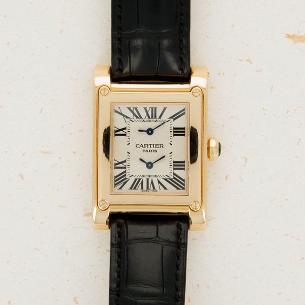 Cartier Cartier CPCP Tank A Vis Dual Time W1537651 18k RG
