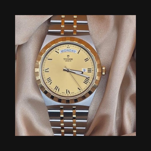 Tudor Royal2025 Two Tone 18kt Gold Bezel & Gold Plated Bracelet Ref. 28603