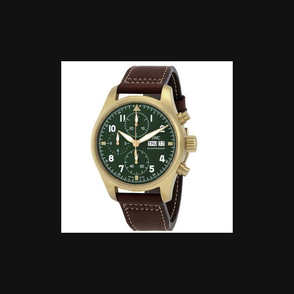 IWC IWCPilot Spitfire Chronograph Automatic Green Dial Men's Watch IW387902