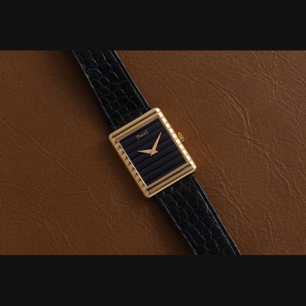 Piaget 'Onyx' Rectangular Dress Watch