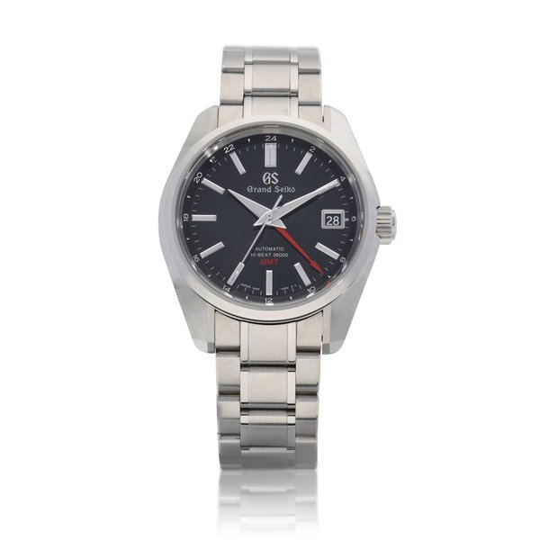 Grand Seiko Reference SBGJ203 | A stainless steel dual time zone wristwatch with date and bracelet, Circa 2020 | 型號 SBGJ203 | 精鋼兩地時間鏈帶腕錶，備日期顯示，約2020年製 · SBGJ203