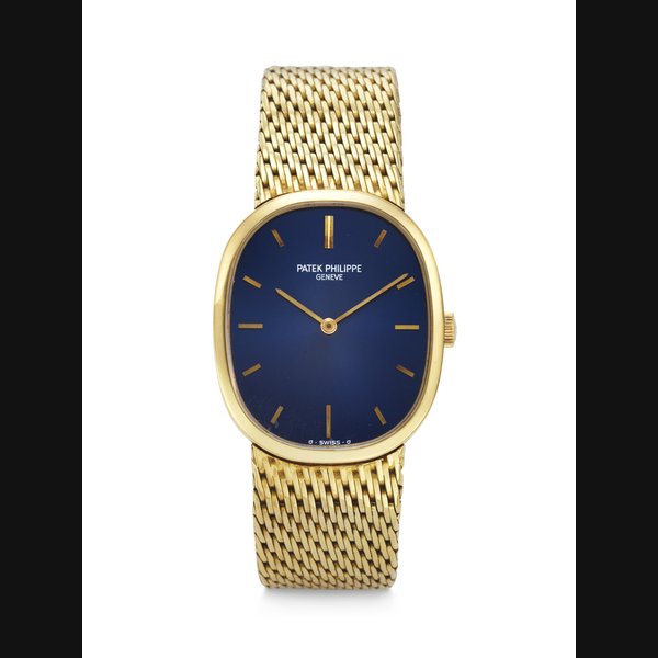 PATEK PHILIPPE, YELLOW GOLD 'GOLDEN ELLIPSE' WITH INTEGRATED BRACELET, REF. 3548/1