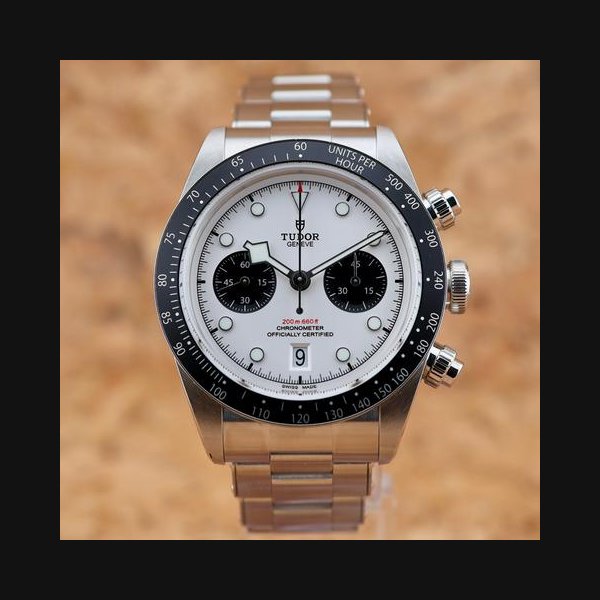 Tudor Black BayChrono 2025 Panda 41mm White Dial Full Set Active Warranty Til 2030 Ref. M79360N