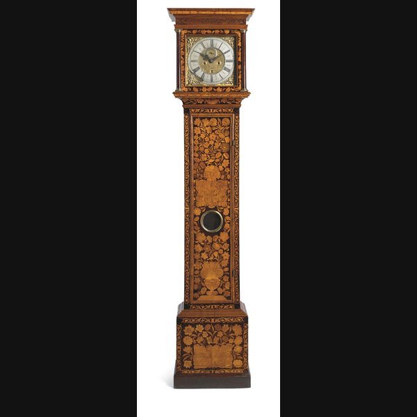 A William III walnut and marquetry longcase clock PETER WALKER, LONDON. CIRCA 1695