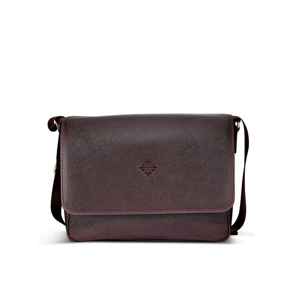 Patek Philippe A brown leather messenger bag, Circa 2012 | 百達翡麗 啡色皮製郵差袋，約2012年製
