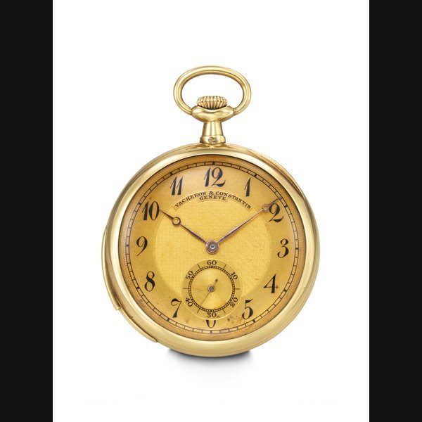 Vacheron Constantin VACHERON CONSTANTIN, VERY RARE AND ATTRACTIVE YELLOW GOLD OPEN FACED MINUTE REPEATING WATCH