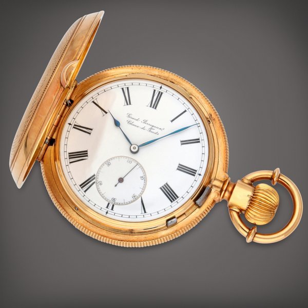 Girard-Perregaux A yellow gold hunting cased watch with spring detent escapement | Circa 1900