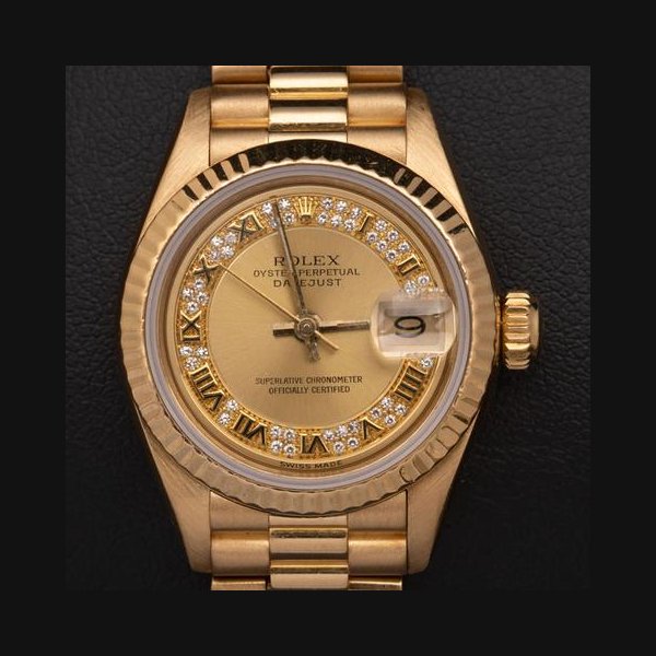 Rolex Lady-DatejustChampagne Myriad Diamond Dial Appraisal Ref. 69178