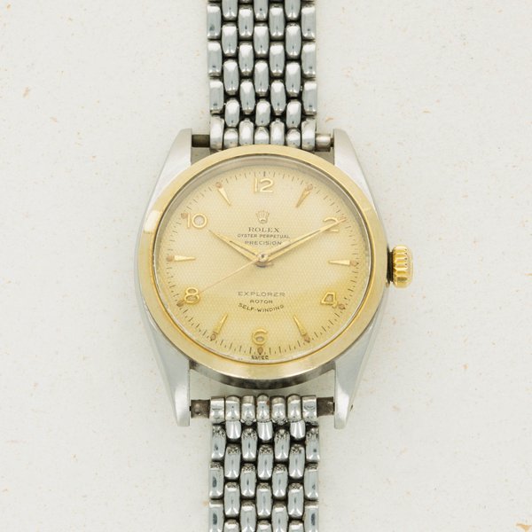 Rolex Rolex Explorer 6298 Waffle Dial Two-Tone