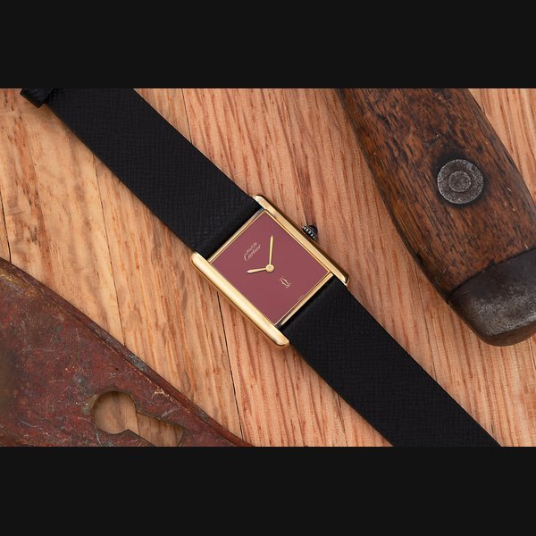 Cartier Cartier 'Must De Cartier' Tank Louis 'Bourdeaux'