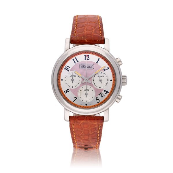 Chopard Reference 8331 Mille Miglia 'Elton John Aids Foundation' | A limited edition stainless steel automatic chronograph wristwatch with date, Circa 2000 · 8331