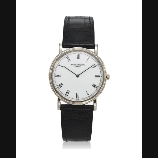 PATEK PHILIPPE, REF. 3520DG-011, CALATRAVA, AN 18K WHITE GOLD WRISTWATCH