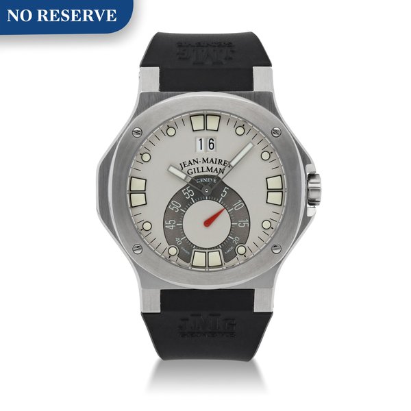 Jean-Mairet & Gillman SPORT GRANDE DATE STAINLESS STEEL WRISTWATCH WITH DATE CIRCA 2005