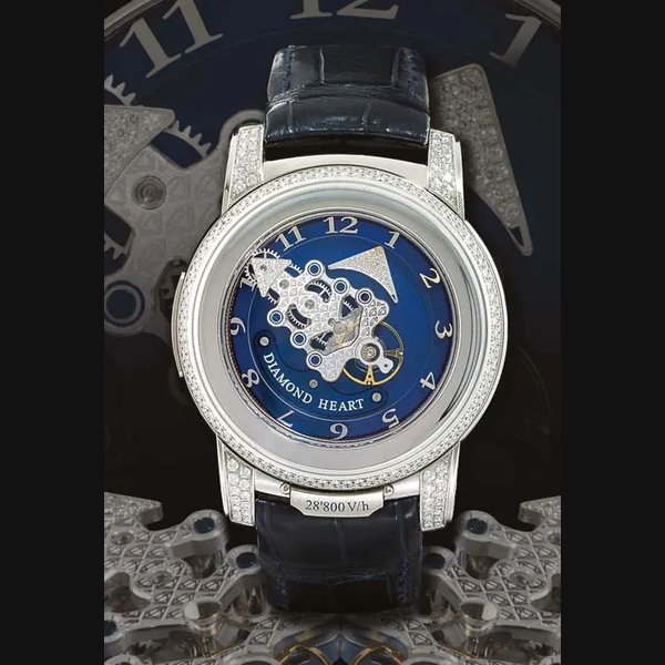 Ulysse Nardin ULYSSE NARDIN. A VERY FINE AND RARE LIMITED EDITION PLATINUM AND DIAMOND-SET CARROUSEL TOURBILLON WRISTWATCH WITH DUAL DIRECT ESCAPEMENT AND SEVEN-DAY POWER RESERVE