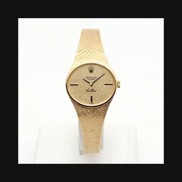 Rolex RolexCellini Vintage Women's Gold Watch 25mm Manual 3886 1972 [U]