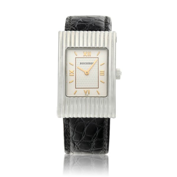 Boucheron Reflet, A stainless steel rectangular wristwatch, Circa 2005 · LET