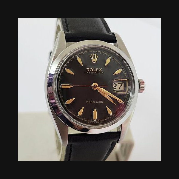 Rolex Rolex Oysterdate PrecisionVintage Mens ROLEX OYSTER PRECISION Ref 6694 Winding Watch c.1957 GOOD
