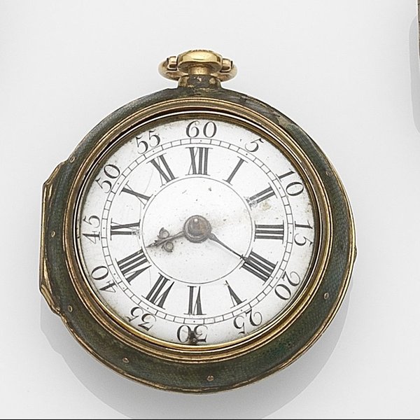 Etienne Serre, A Genevé. A gold key wind repeating a toc pair case pocket watch Movement No.172, Circa 1750