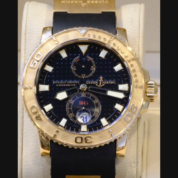 Ulysse Nardin 2006 Ulysse Nardin Marine Diver 42.7MM Black Dial Rubber Strap (266-33-3/92) · 266-33-3/92