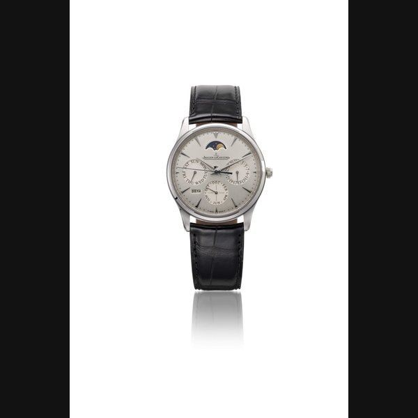 Jaeger-Lecoultre JAEGER-LECOULTRE, STAINLESS STEEL MASTER ULTRA THIN PERPETUAL WRISTWATCH, REF. 176.8.21.S / 130842J MOVEMENT NO. 3’885’186, CASE NO. 3045285