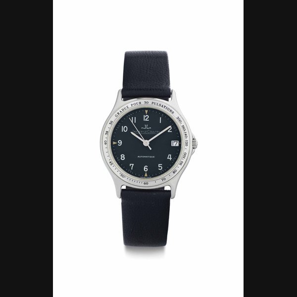 Jaeger-Lecoultre Jaeger-LeCoultre. A Stainless Steel Wristwatch with Date and Pulsometer SIGNED JAEGER-LECOULTRE, AUTOMATIQUE, REF. 113.8.89, CASE NO. 1'655'468, CIRCA 1990