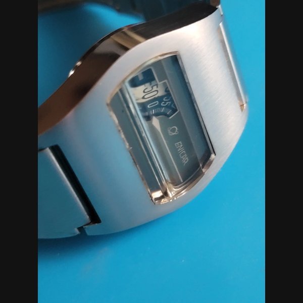 Enicar Automatic Mechanical Digital Jump Hour #WatchFamforUkraine · N/A