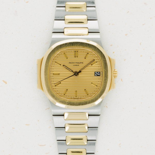 Patek Philippe Patek Philippe Nautilus 3800/1JA Two-Tone Champagne Dial