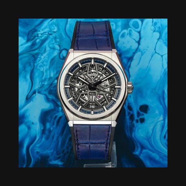 ZenithDefy Classic Titanium Skeleton 41mm 2019 B&P Warranty Nov-2027 Ref. 95.9000.670/78.R584