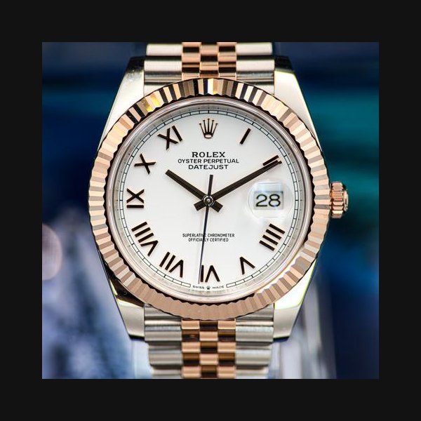 Rolex DatejustNEW RELEASE DJ 41 Jubilee & Everose Gold White Dial Roman Ref. 126331