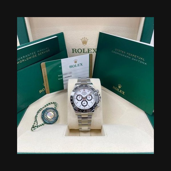 Rolex Rolex DaytonaCOMPLETE SET Daytona 116500LN White Dial Ceramic Bezel Panda Pre-Owned