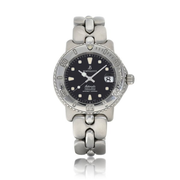 Bertolucci Reference 634.55.41.113 | A stainless steel bracelet watch with date, Circa 2006 | 型號634.55.41.113 | 精鋼鏈帶腕錶，備日期顯示，約2006年製 · 634.55.41.113