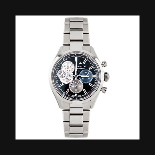 ZenithChronomaster Open Stainless Steel Black Dial 39.5mm 03.3300.3604/21.M3300 Full Set
