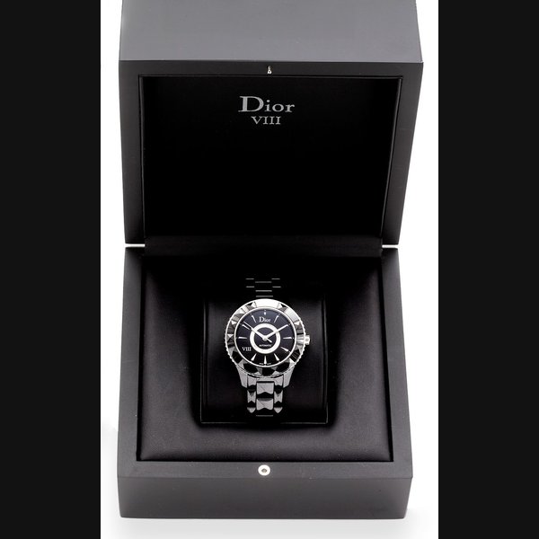 Dior VIII: A gentleman's Automatic black ceramic wristwatch