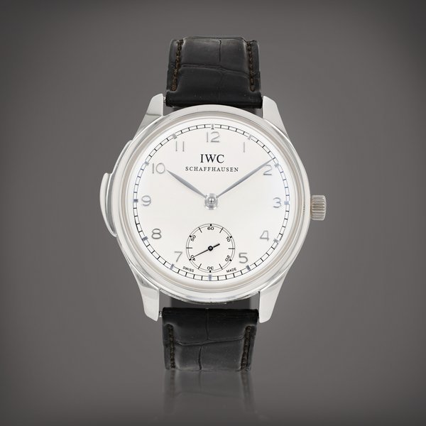 IWC Portugieser minute repeater, limited edition, reference IWC544901 Montre bracelet en platine avec répétition minutes | Platinum minute repeater wristwatch Vers 2015| Circa 2015 · IWC544901