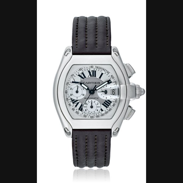 CARTIER, ROADSTER CHRONOGRAPH WITH DATE, REF. 2618