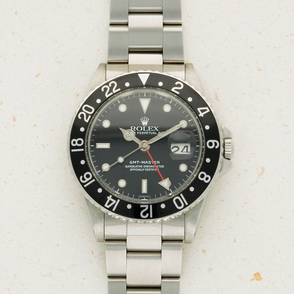 Rolex Rolex GMT-Master 16750 Black Bezel Luminova Dial