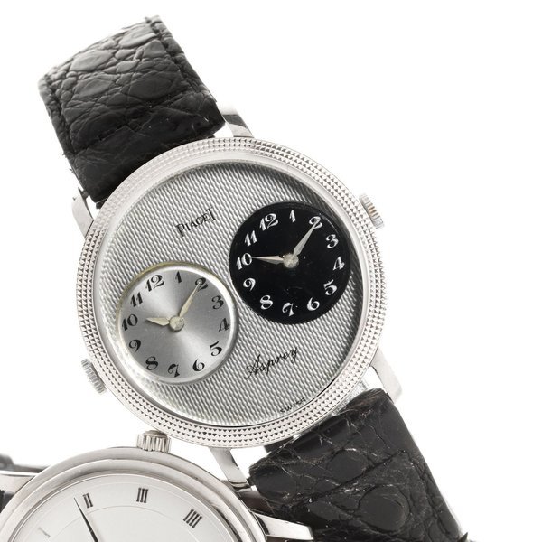 Piaget Piaget. An 18ct white gold manual wind dual time-zone wristwatch Retailed by Asprey, London, Ref:612104, Case No.288437, Circa 1970 · 612104