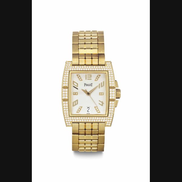 Piaget Piaget. An 18k Gold and Diamond-Set Automatic Bracelet Wristwatch With Date SIGNED PIAGET, UPSTREAM MODEL, NO. 27001, NO. 890'822, MANUFACTURED IN 2002, Price & Market Data