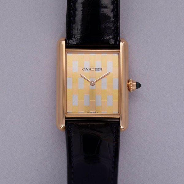 Cartier Cartier Tank Louis WGTA0176 Three Gold Brushed Dial 18k RG