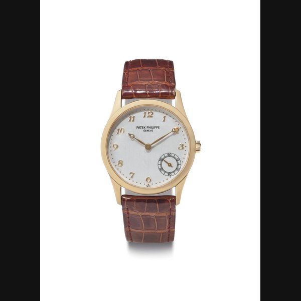 Patek Philippe. A Fine 18K Gold Automatic Wristwatch with Breguet Numerals, Original Certificate and Box SIGNED PATEK PHILIPPE, GENÈVE, REF. 5026, MOVEMENT NO. 3'151'079, CASE NO. 4'054'220, MANUFACTURED IN 1999