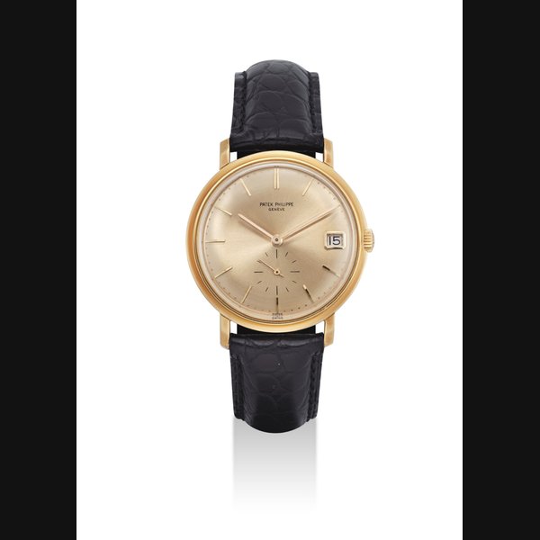 PATEK PHILIPPE. A FINE 18K GOLD AUTOMATIC WRISTWATCH WITH DATE SIGNED PATEK PHILIPPE, GENEVE, REF. 3445, MOVEMENT NO. 1'125'213, CASE NO. 322'260, MANUFACTURED IN 1967
