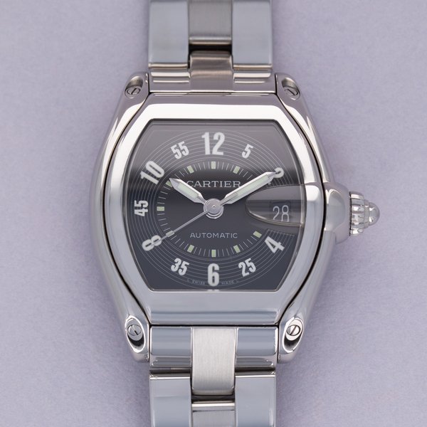 Cartier Cartier Roadster Large Automatic 2510 Black Dial Stainless Steel