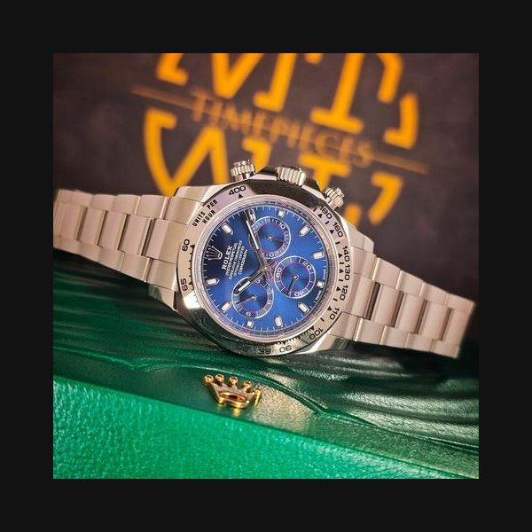 Rolex Rolex DaytonaIN STOCK | 116509 | 18K White Gold | Blue Dial | B&P